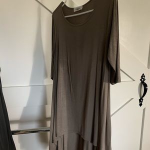 CJLA half sleeve tunic, mocha